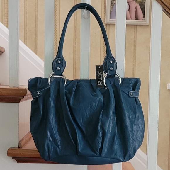 NWT APT 9 LAFAYETTE Turquoise Hobo Shoulder Bag - Picture 2 of 11